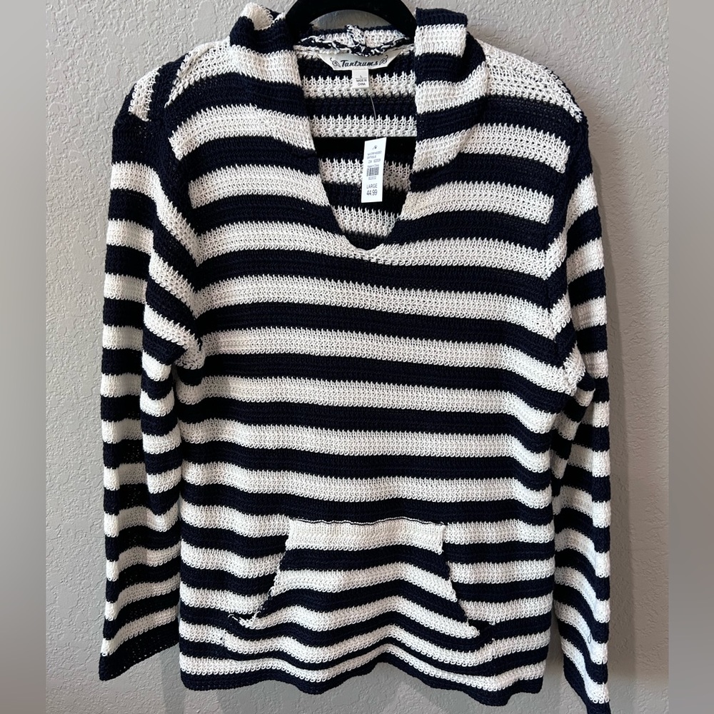 Navy/White Striped sweater